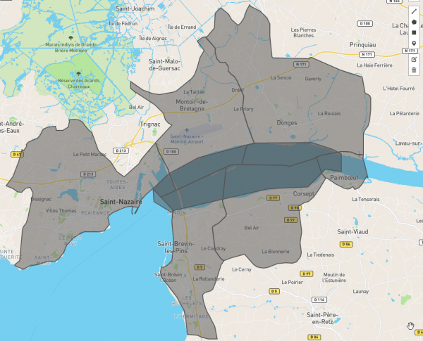 Édition d'un pochoir avec geojson.io